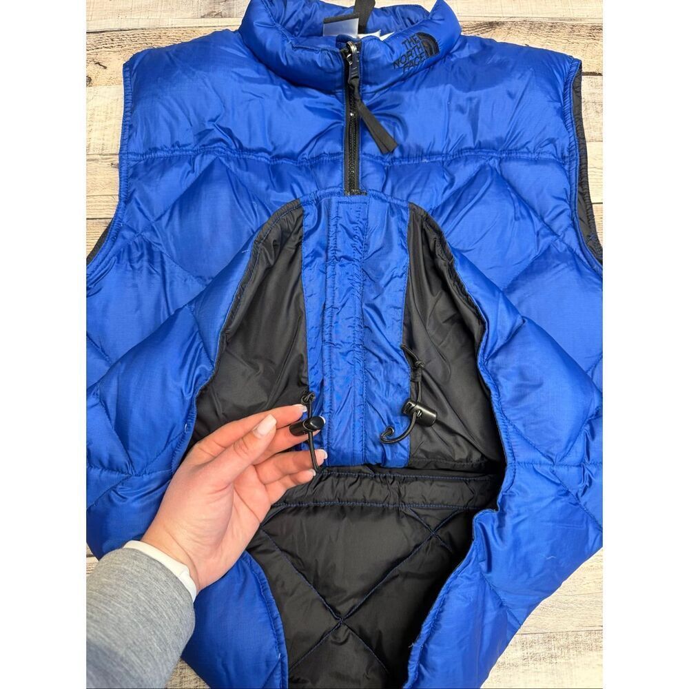 Vintage The North Face 700 Fill Goose Down Puffer Vest Blue Outdoor Retro Unisex - Picture 9 of 11
